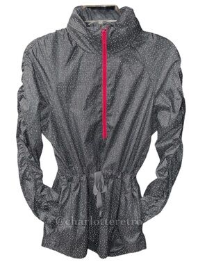 Fabletics • Danielle Jacket | Reflective Dot Water-Resistant Pullover w Hood